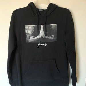 Black Pray Hoodie Small